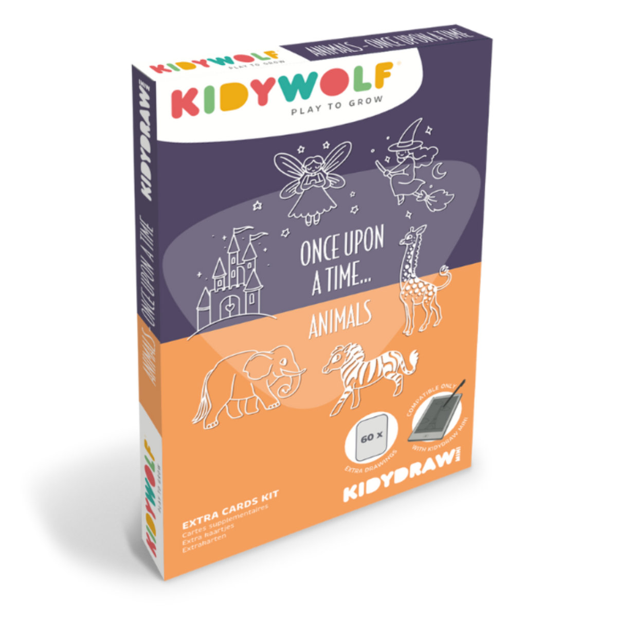Kidywolf Navulset voor Kidydraw Mini Tekenbord