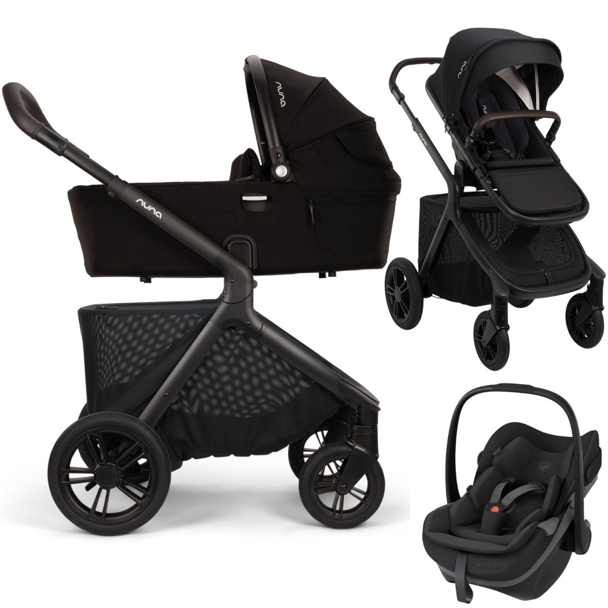Nuna DEMI Icon 3-in-1 Kinderwagen incl. Maxi-Cosi Pebble Slide Pro i-Size Baby-autostoel