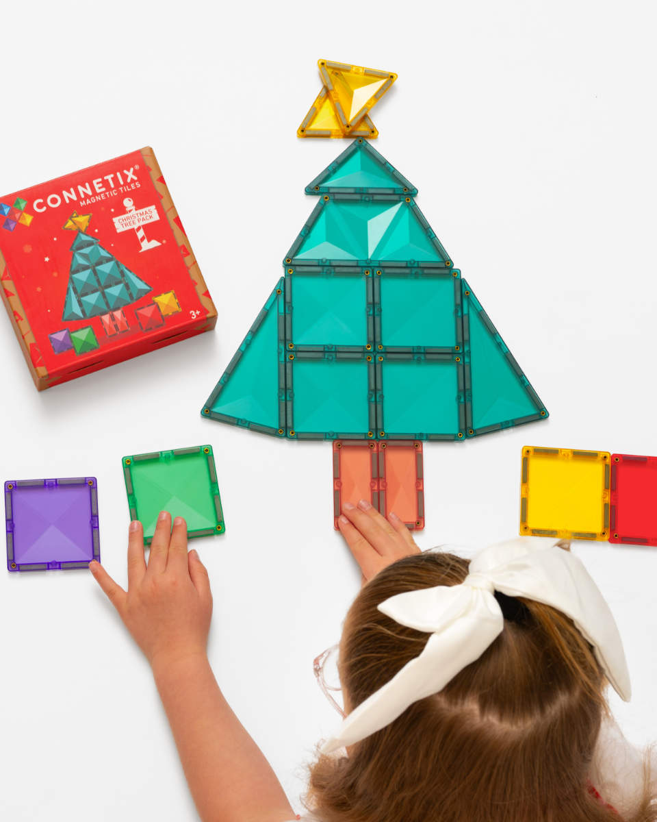 Connetix Magnetische Bouwtegels Kerstboomset – 16-delig