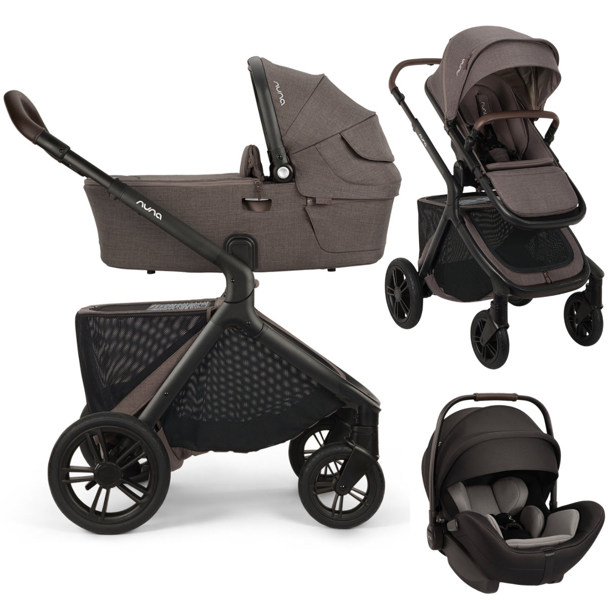 Nuna DEMI Icon 3-in-1 Kinderwagen incl. Nuna Arra Flex i-Size Baby-autostoel
