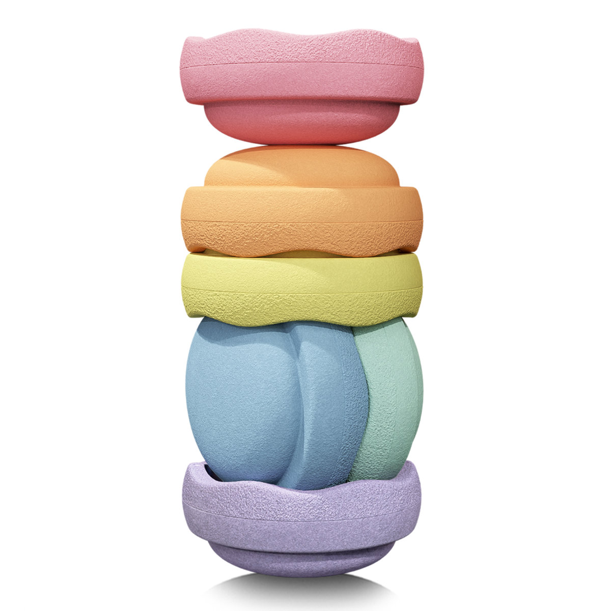 Stapelstein Mini Rainbow Pastel 6 stuks