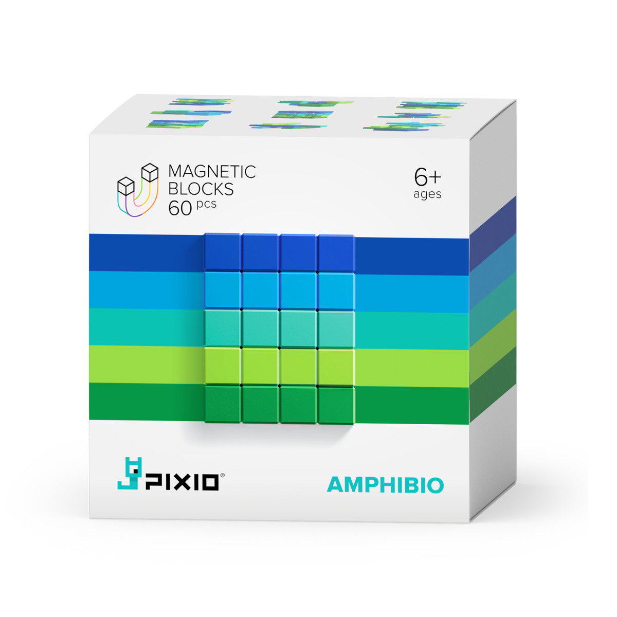 PIXIO Magnetische Bouwstenen Abstract Amphibio 60 stuks