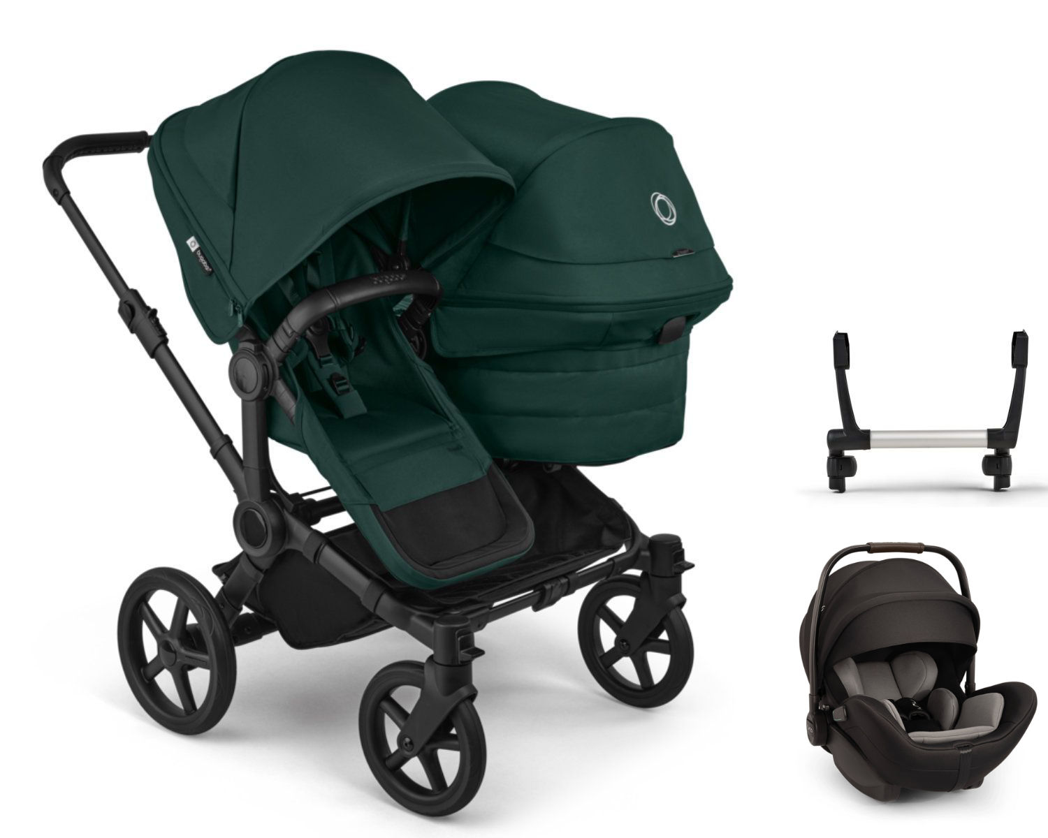 Bugaboo Donkey 6 Duo Kinderwagen Set 3 in 1 incl. Nuna Arra Flex i-Size Autostoel