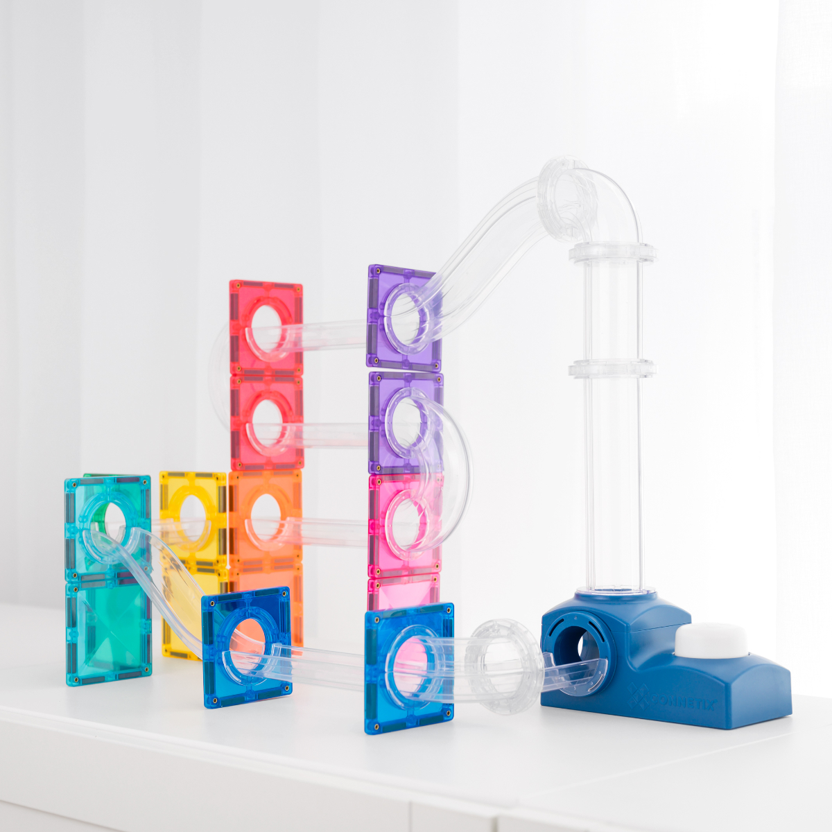 Connetix Magnetische Bouwtegels Ball Run Launcher Pack - 47-delig
