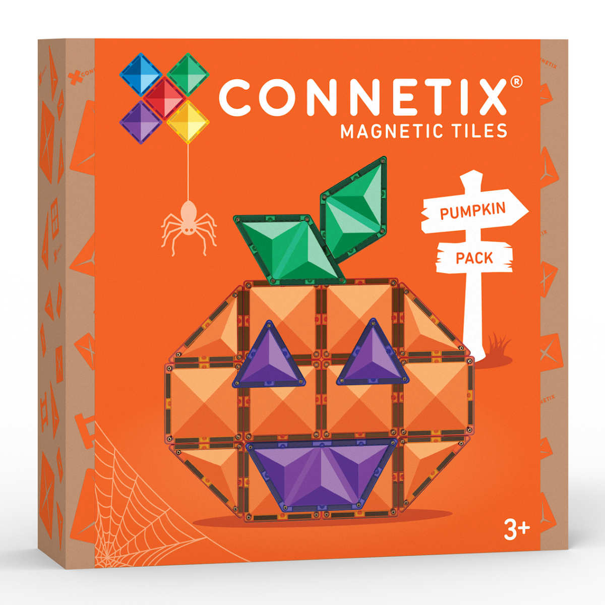 Connetix Magnetische Bouwblokken Halloween Pumpkin Pack – 17 Delig