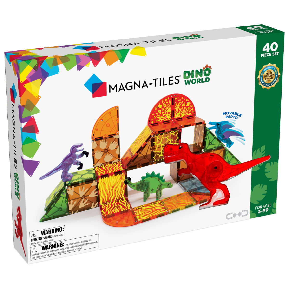 Magna-Tiles Dino Wereld – 40-delig