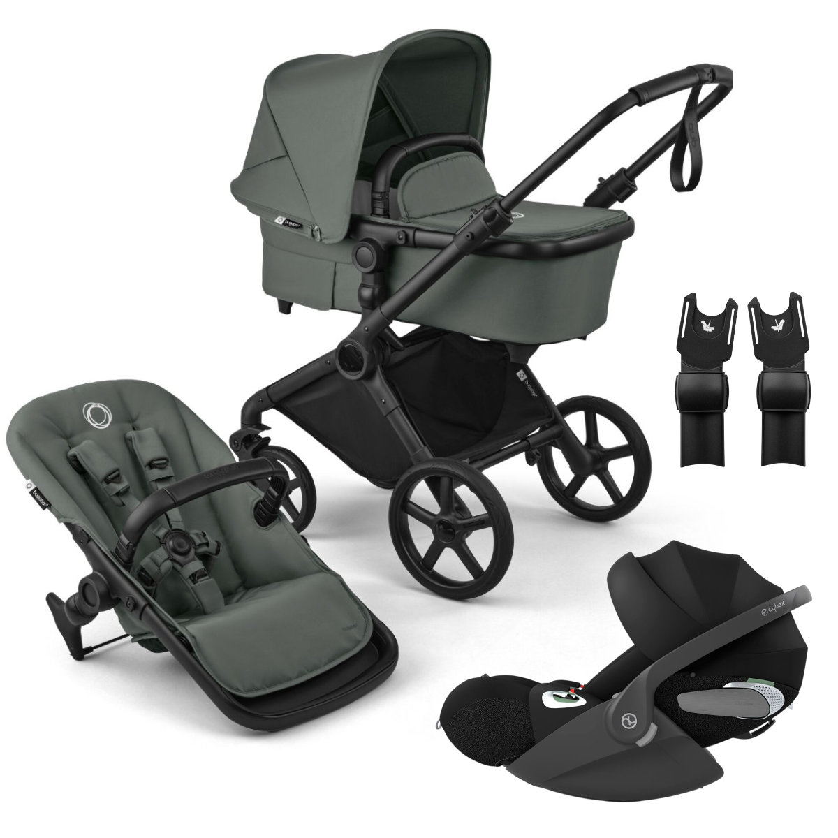 Bugaboo Cub Kinderwagen Set 3 in 1 incl. Cybex Cloud T i-Size Autostoeltje