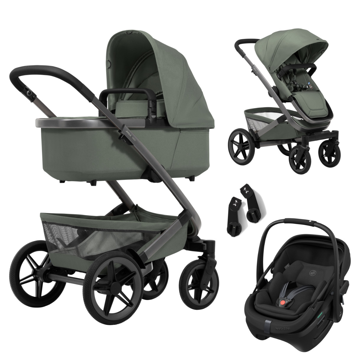 Joolz Geo5 Kinderwagen Set 3 in 1 Inclusief Maxi Cosi-Coral Slide Pro
