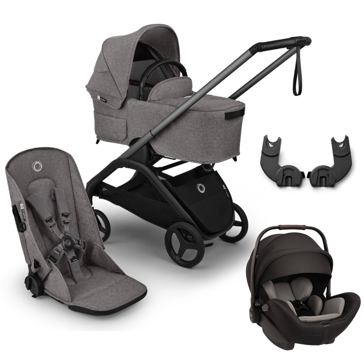 Bugaboo Dragonfly Plus 3-in-1 kinderwagenset incl. Nuna Arra Flex i-Size baby-autostoel