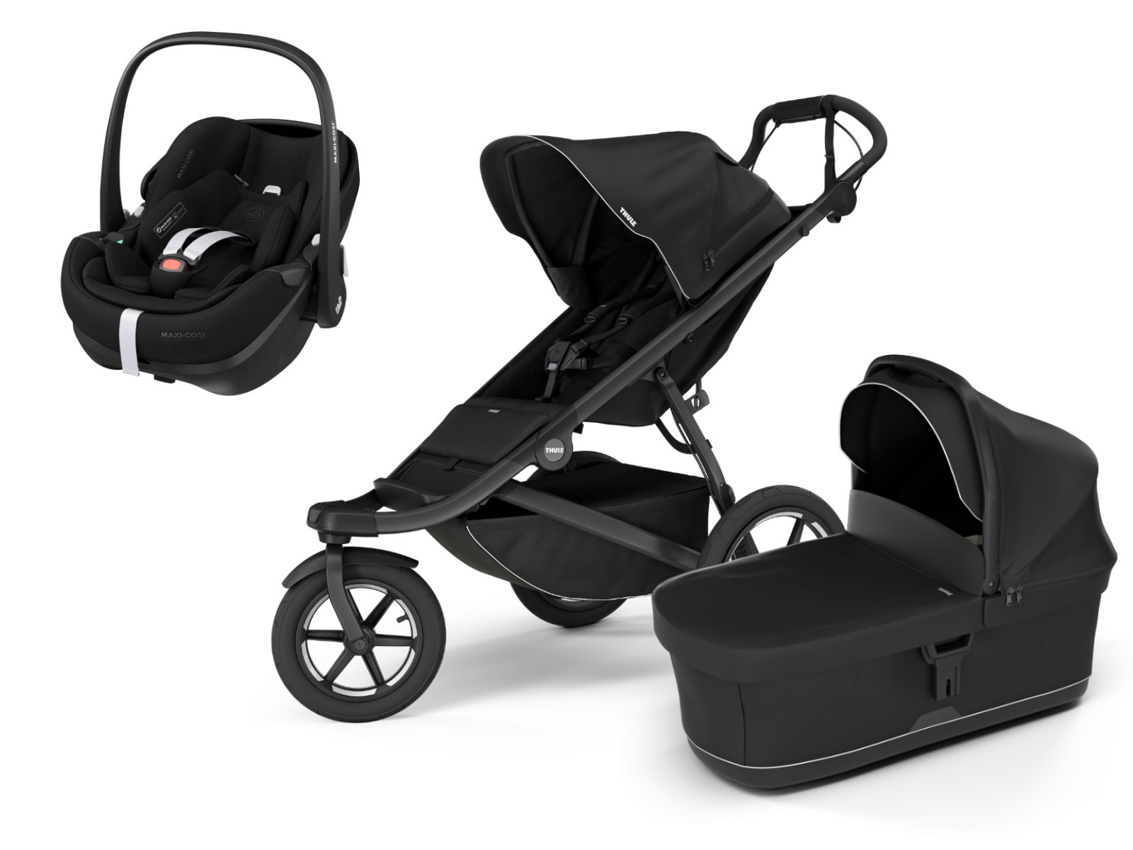 Thule Urban Glide 3 Kinderwagen Set 3-in-1 incl. Maxi Cosi Pebble 360 Pro 2 Autostoeltje