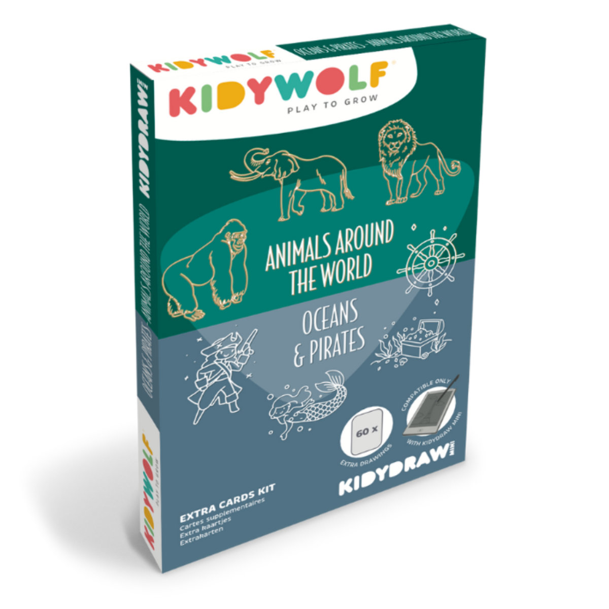 Kidywolf Navulset voor Kidydraw Mini Tekenbord