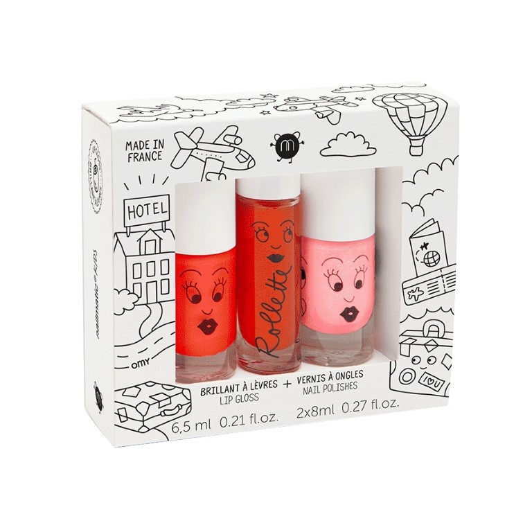 Nailmatic Rollette Lipcare + 2x Nagellak Trio Set