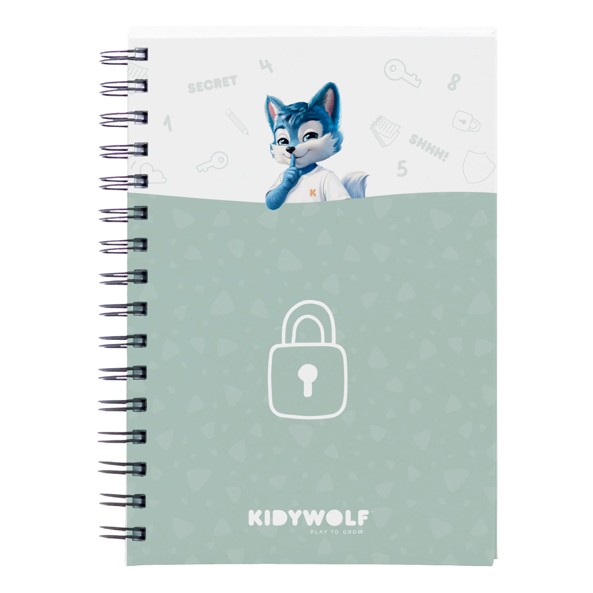 Kidywolf KIDYTREASURE Dagboek met Digitaal Cijferslot