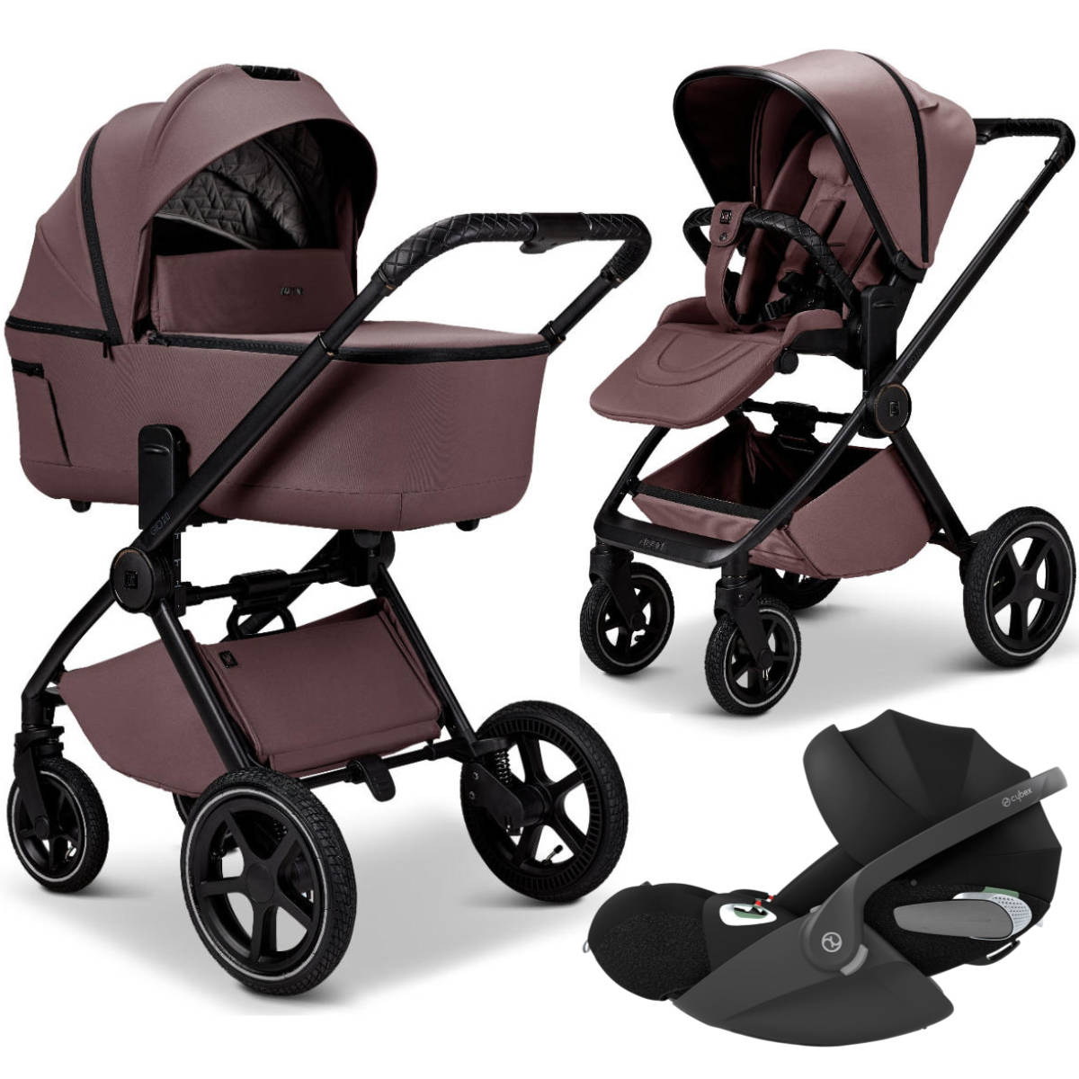 Moon Gio 2.0 Kinderwagenset 3-in-1 incl. Cybex Cloud T i-Size Autostoeltje