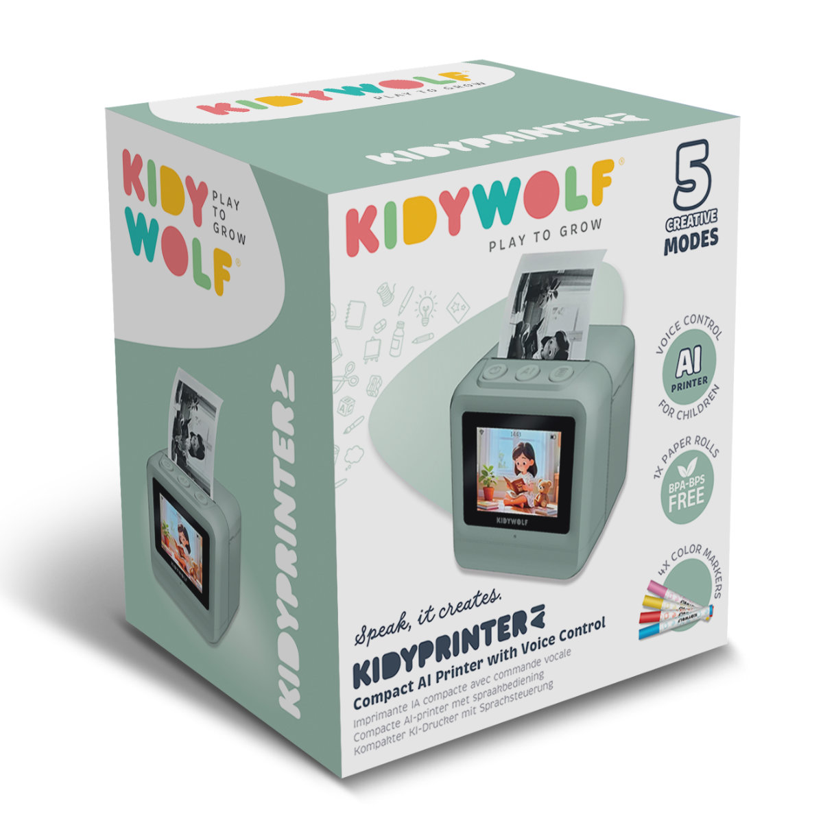 Kidywolf KIDYPRINTER AI – AI-printer voor kinderen