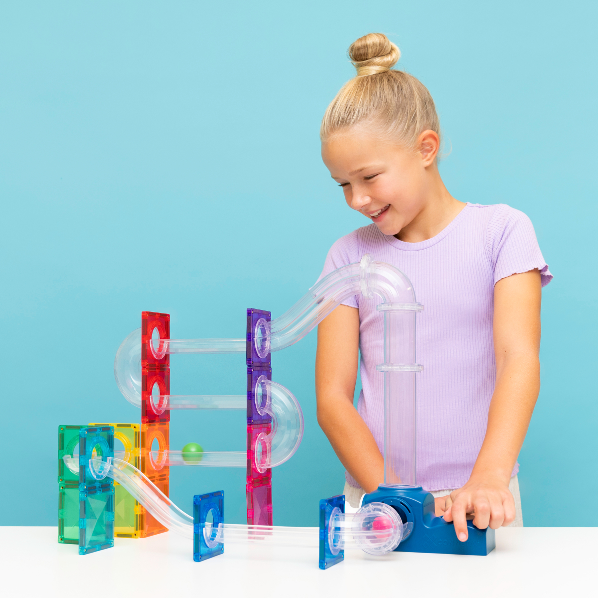 Connetix Magnetische Bouwtegels Ball Run Launcher Pack - 47-delig