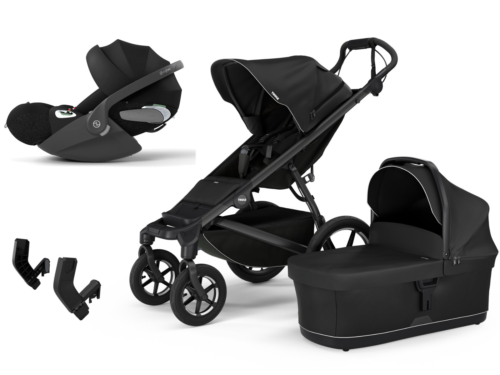 Thule Urban Glide 4-wheel Kinderwagenset 3 in 1 incl. Cybex Cloud T Autostoeltje