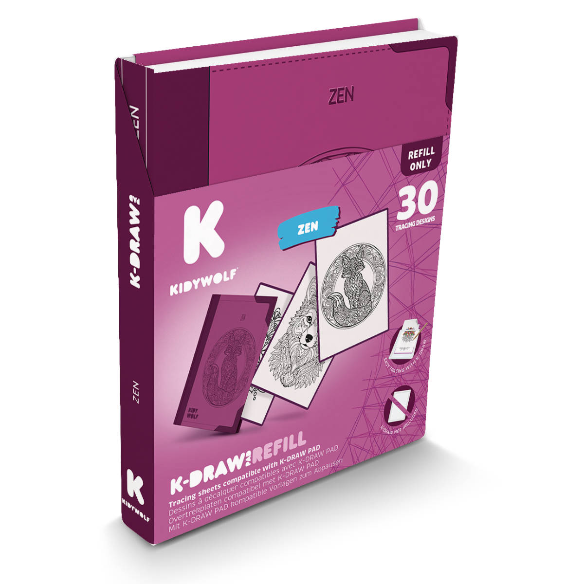 Kidywolf Navulset voor Kidydraw Pad