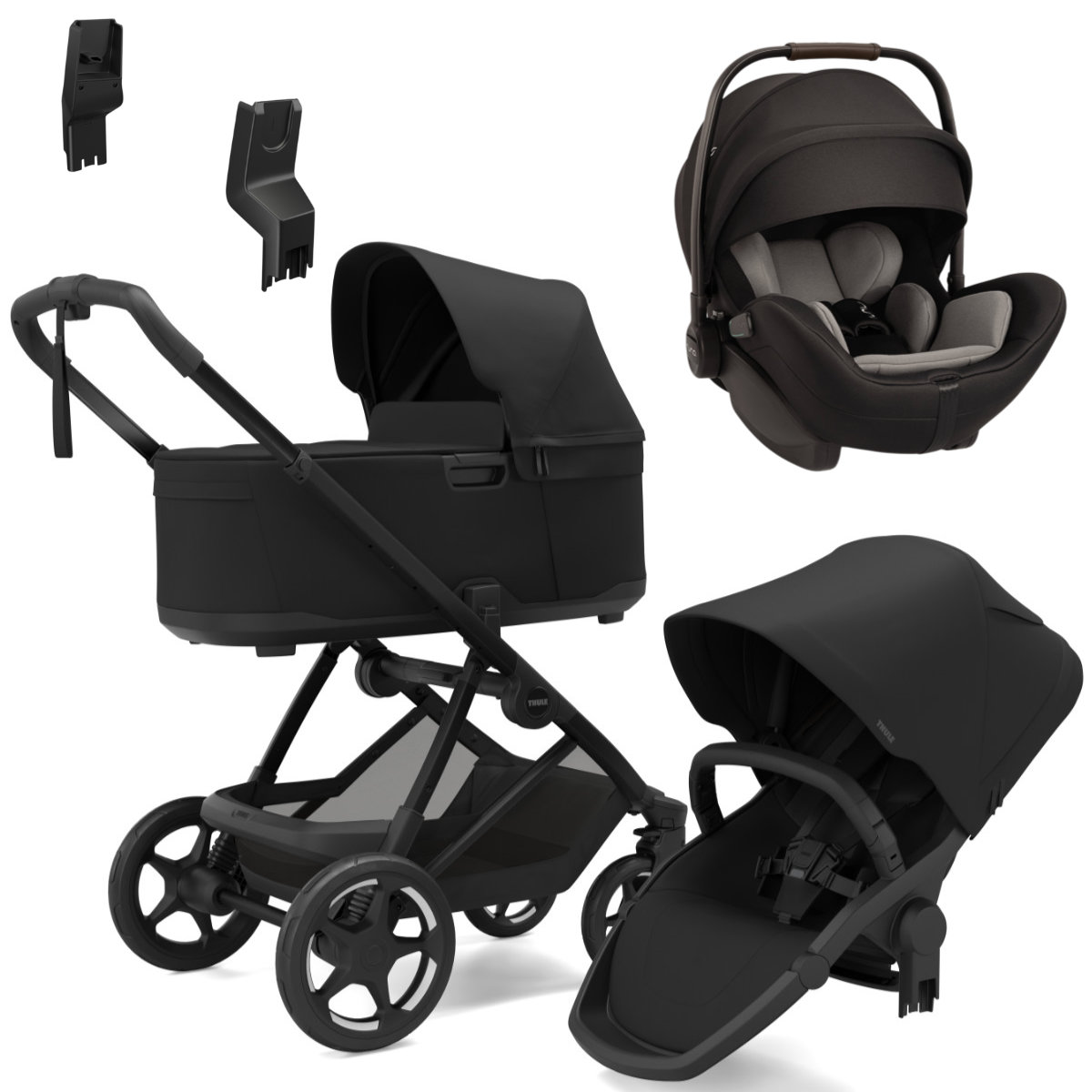 Thule Charm 3-in-1 Kinderwagenset incl. Nuna Arra Flex i-Size Baby-autostoel