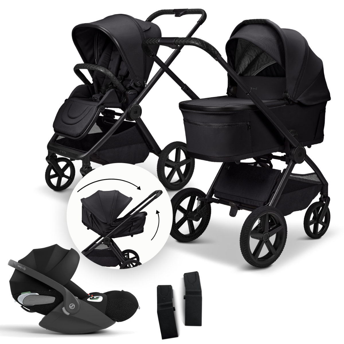 Moon Gio Fold Kinderwagenset 3 in 1 incl. Cybex Cloud T i-Size Autostoel