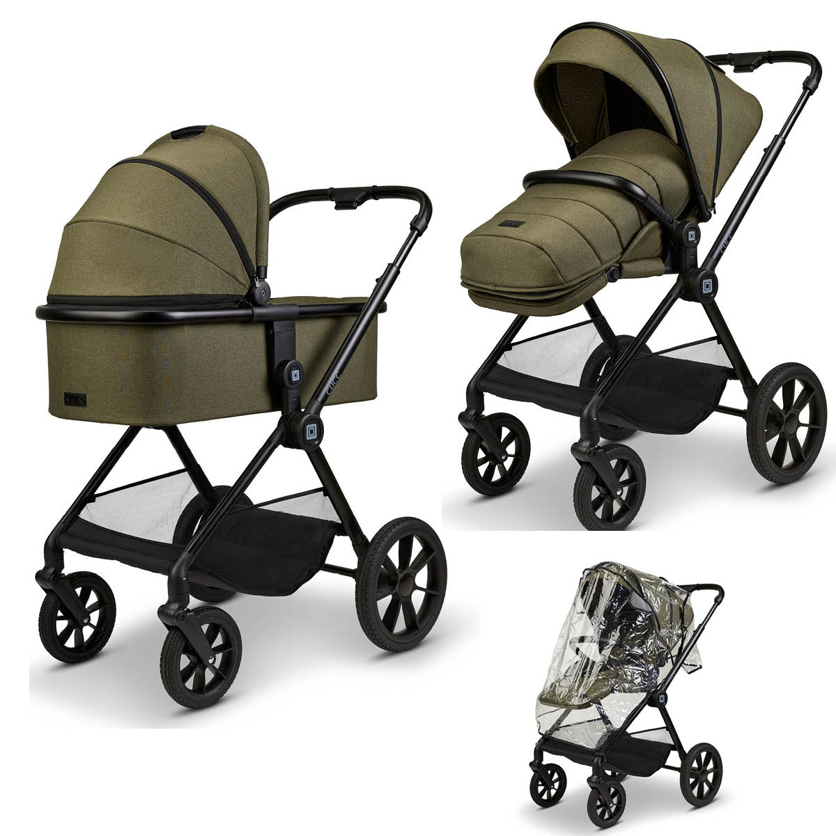 Moon Clicc Kinderwagen met accessoires Collectie 2024