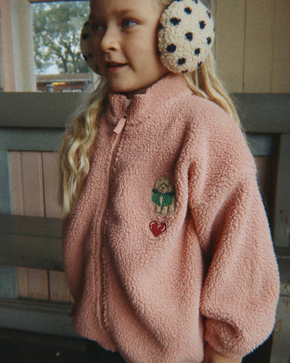 Konges Sløjd Jody Teddy Fleece Jas, 9M-4Y