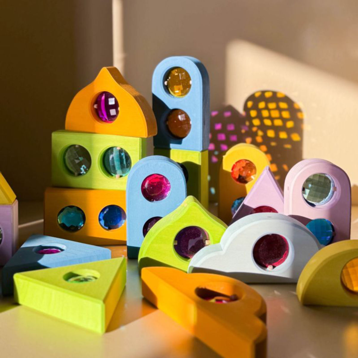 Bauspiel Sprookjesramen Pastel 12-delig