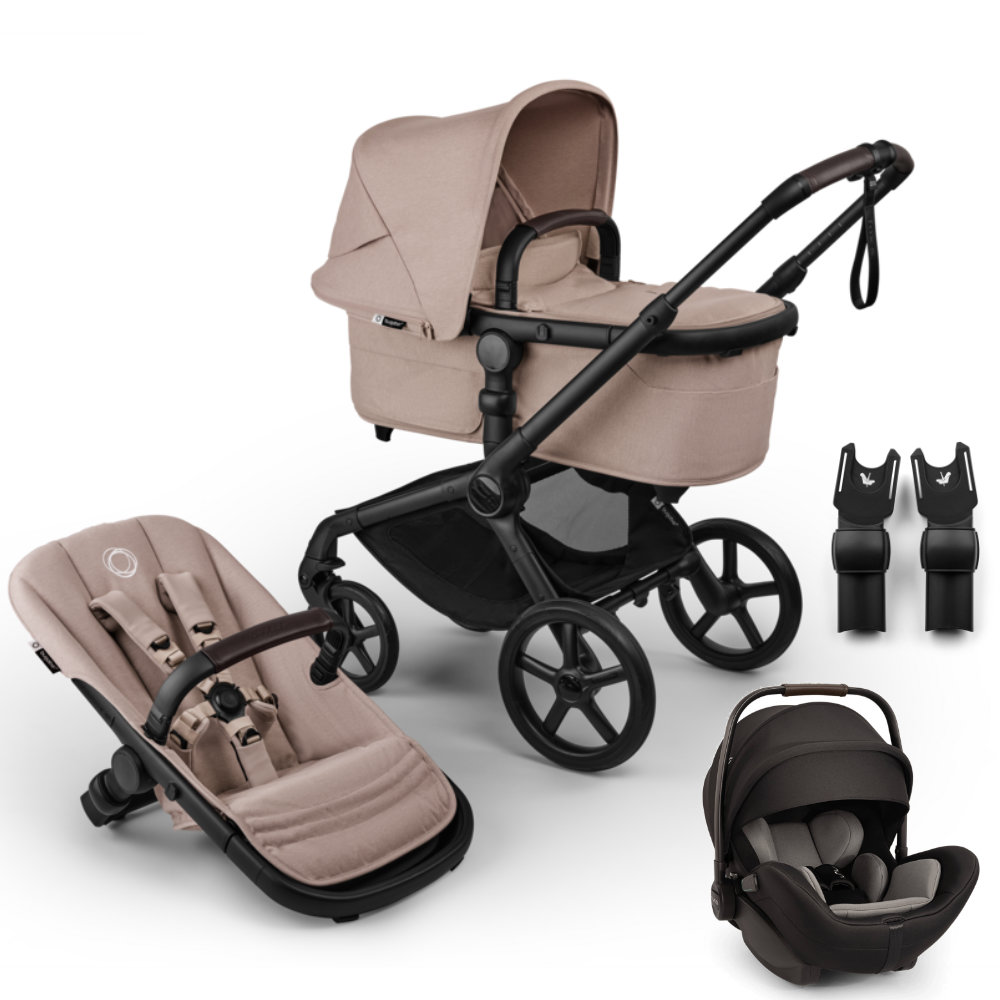 Kinderwagenset in Beige - Schuine Aanblik