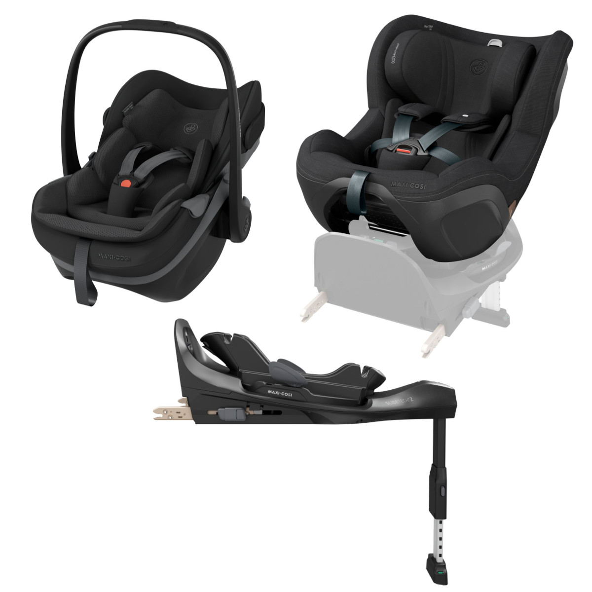Maxi-Cosi Slide Pro Bundle – Pebble, Pearl & FamilyFix i-Size Set