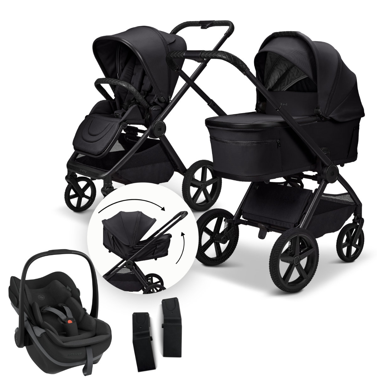 Moon Gio Fold 3-in-1 Kinderwagenset incl. Maxi-Cosi Pebble Slide Pro Autostoel
