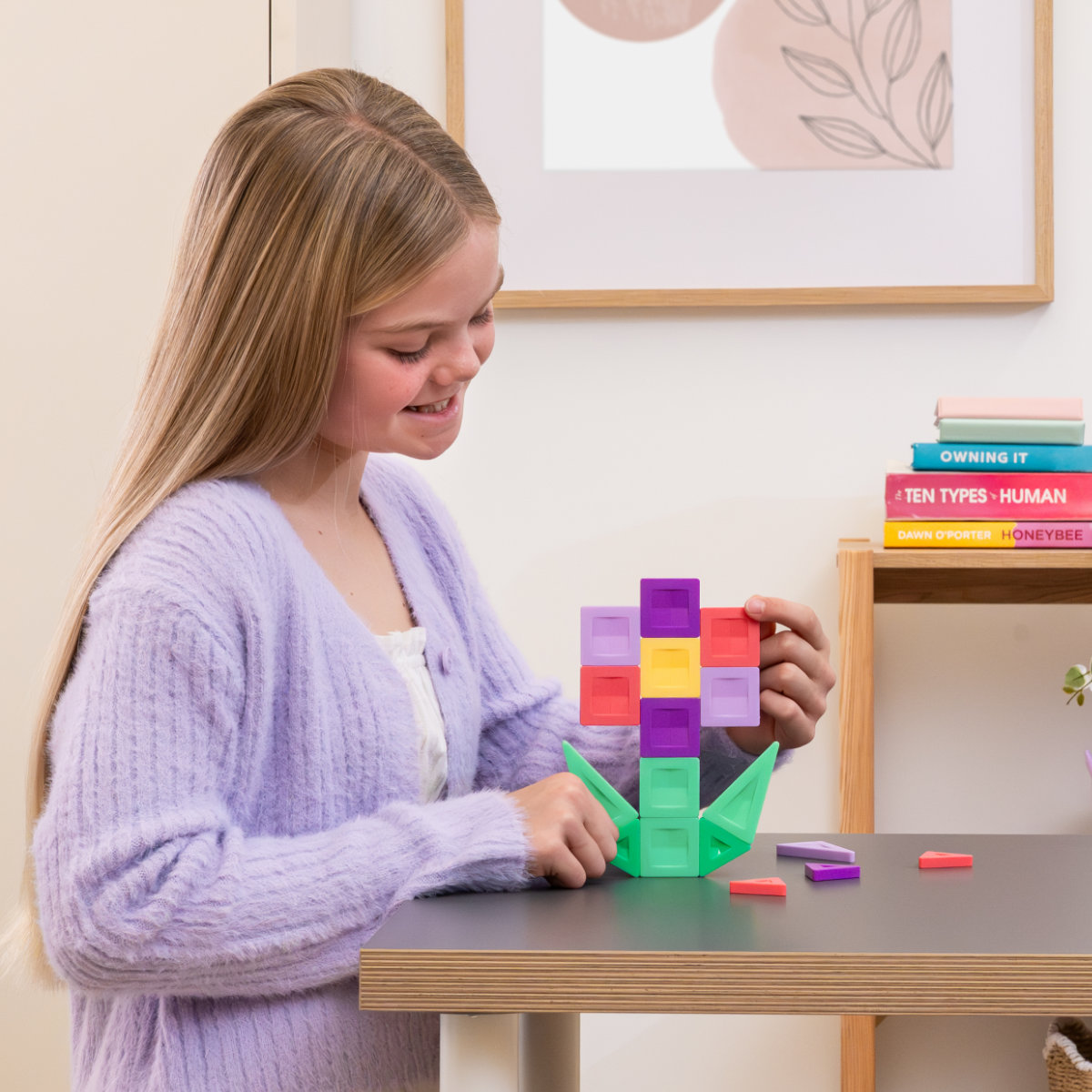 Connetix PRO Magnetische Tegels – Flowers Pack – 21-delig