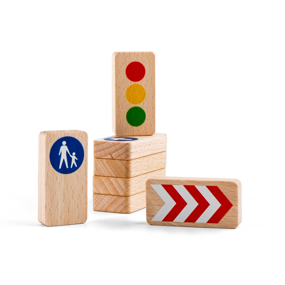 Waytoplay Roadblocks – Accessoires voor flexibele speelwegen (Traffic Signs | Race Signs | Airport Signs)