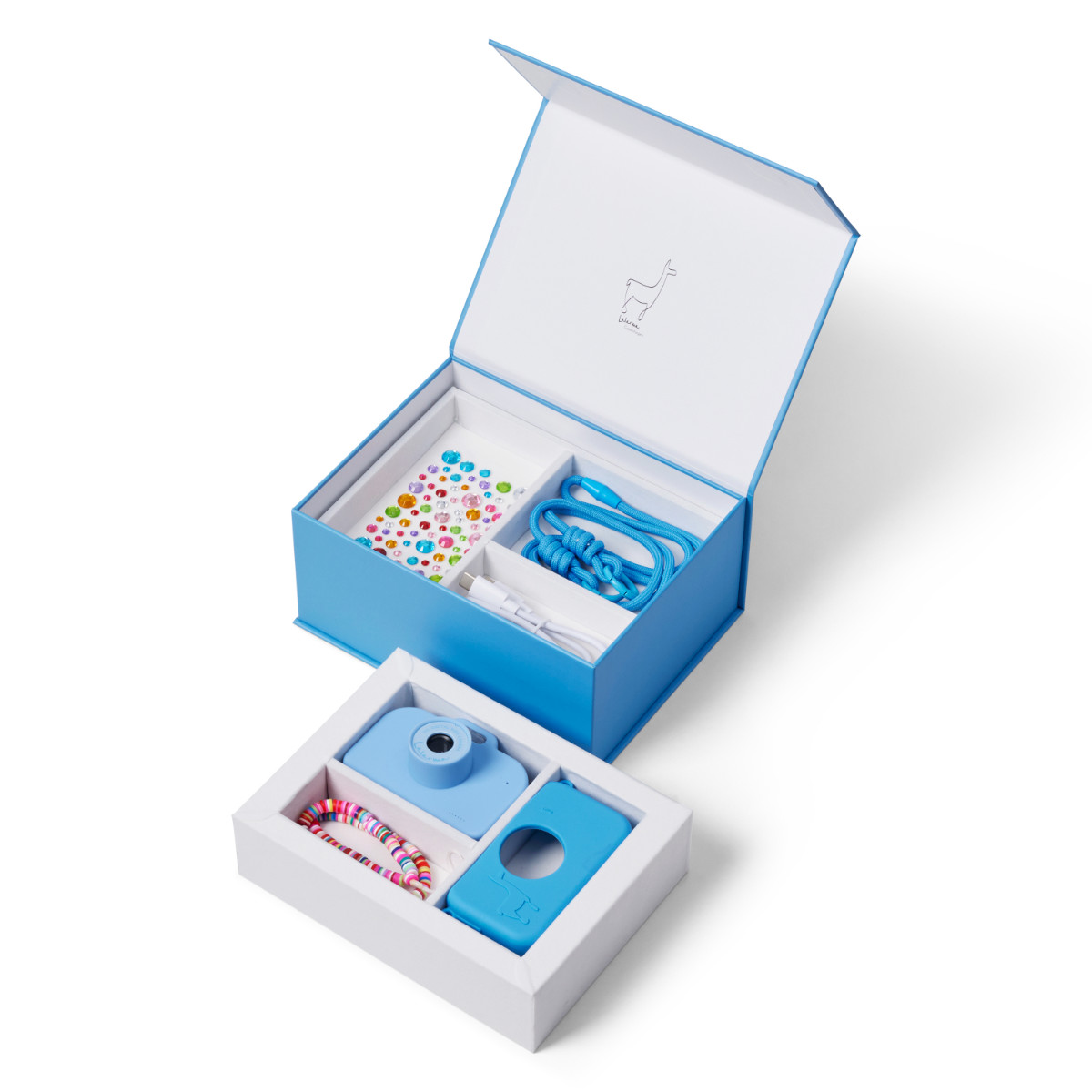 Lalarma Camera Set met siliconen hoes, sieradendoos, hanger & stickervel