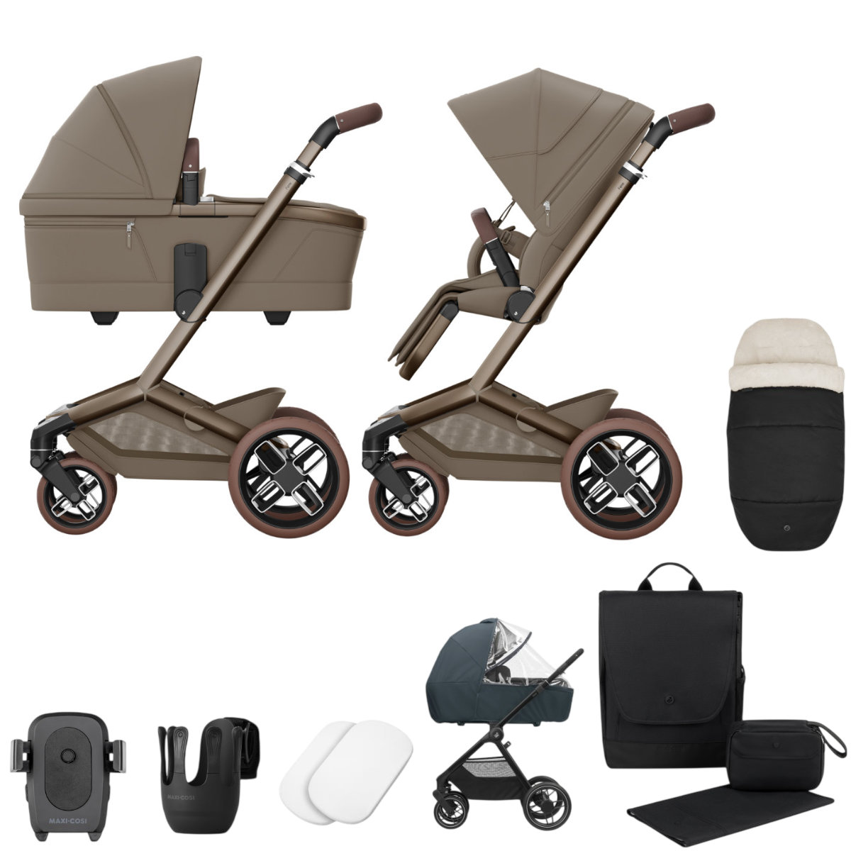 Maxi Cosi Fame Kinderwagen Set + Accessoires