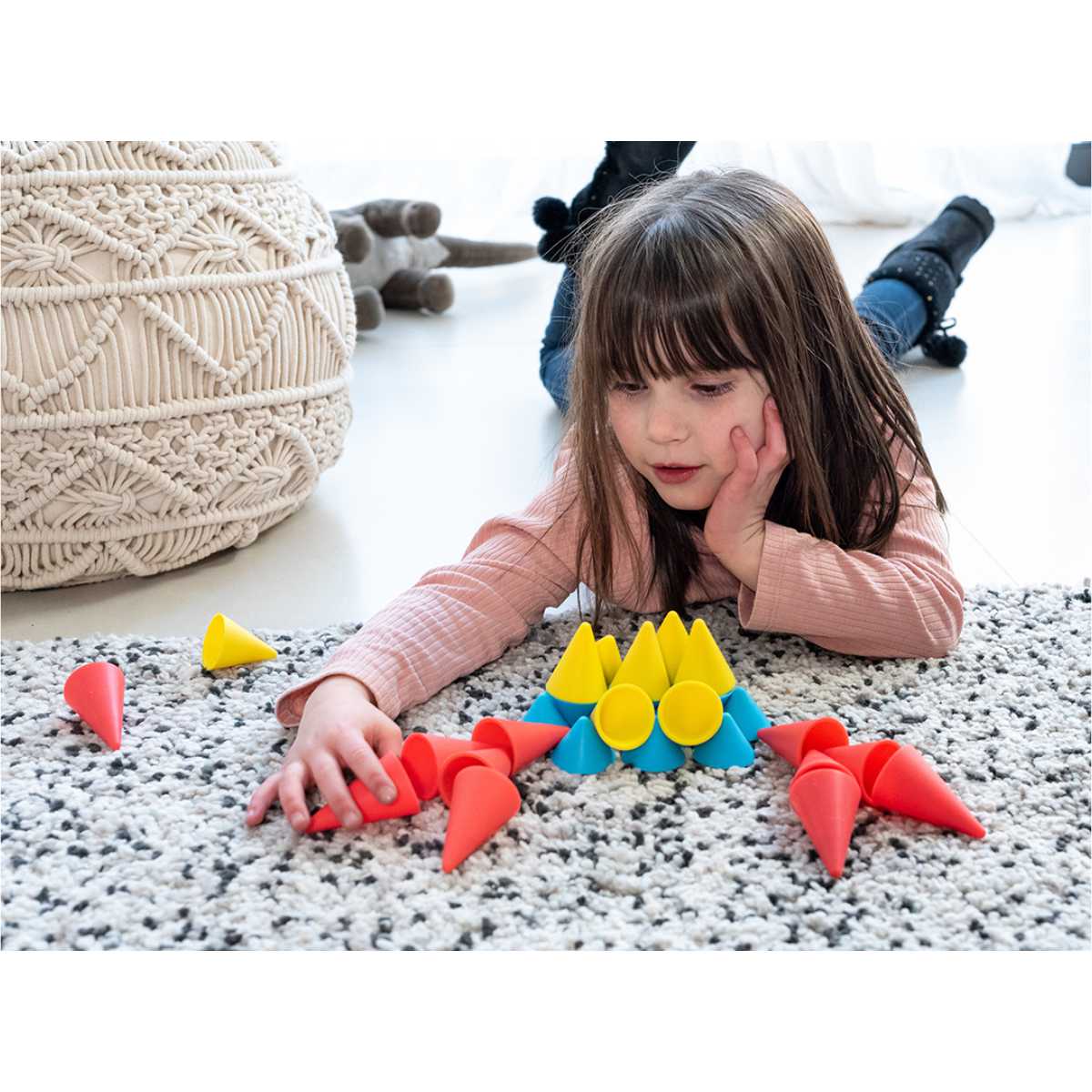 OPPI Piks Bouw- en Balansspel - 48 Stukken - Kegel Kit
