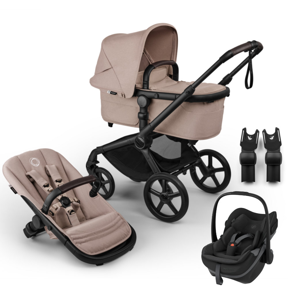 Bugaboo Fox 5 Renew Kinderwagen in Beige - Schuine Aanblik