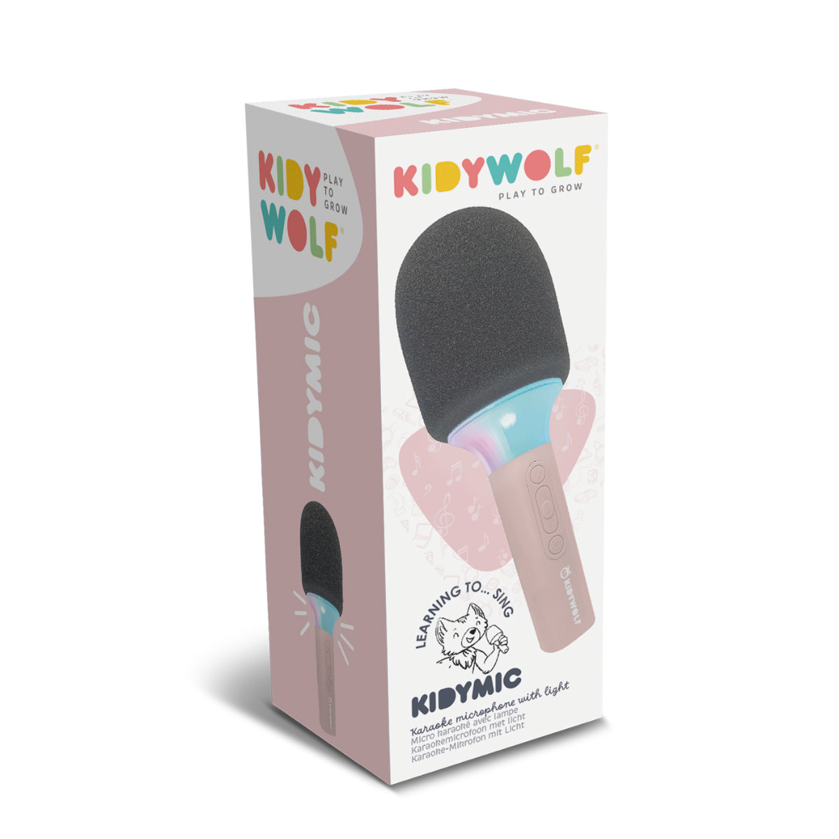 Kidywolf Kidymic – Karaoke Microfoon met LED-verlichting