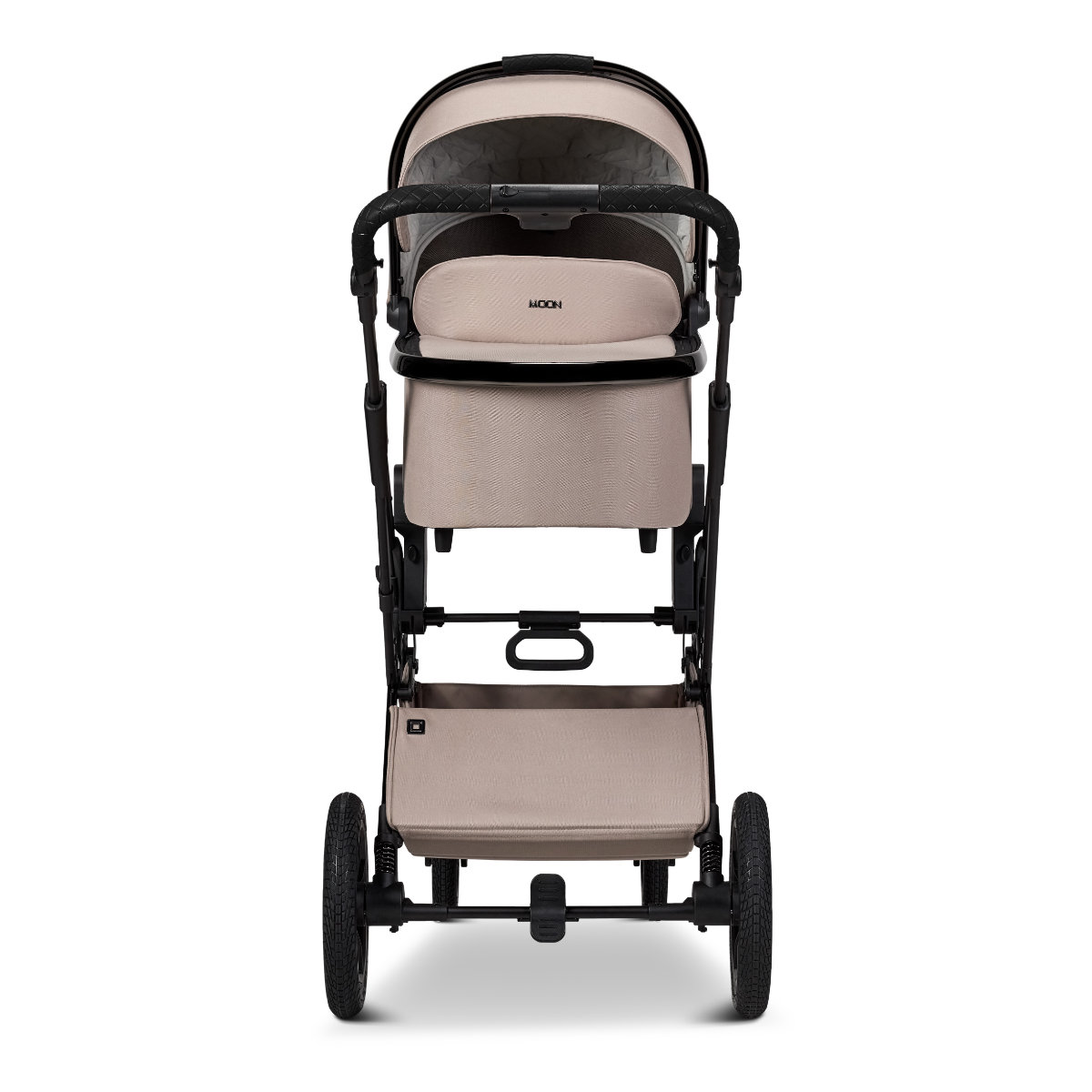 Moon Piu Combi Kinderwagen 2025 Beige Vooraanzicht