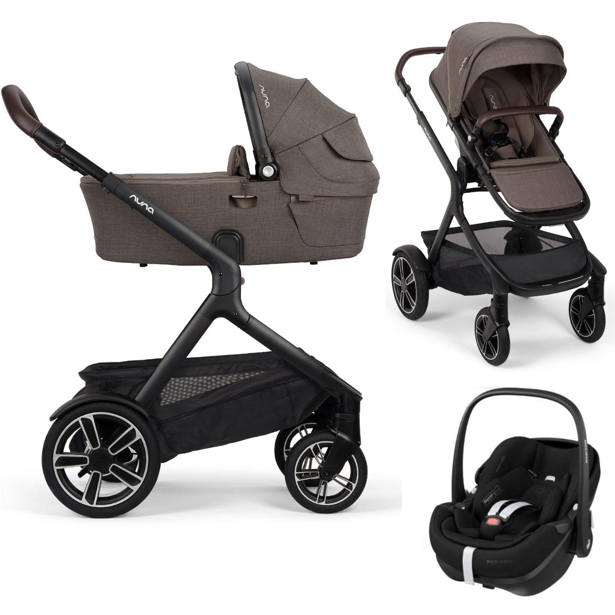 Nuna DEMI Next Kinderwagen Set 3-in-1 incl. Maxi Cosi Pebble 360 Pro 2 i-Size