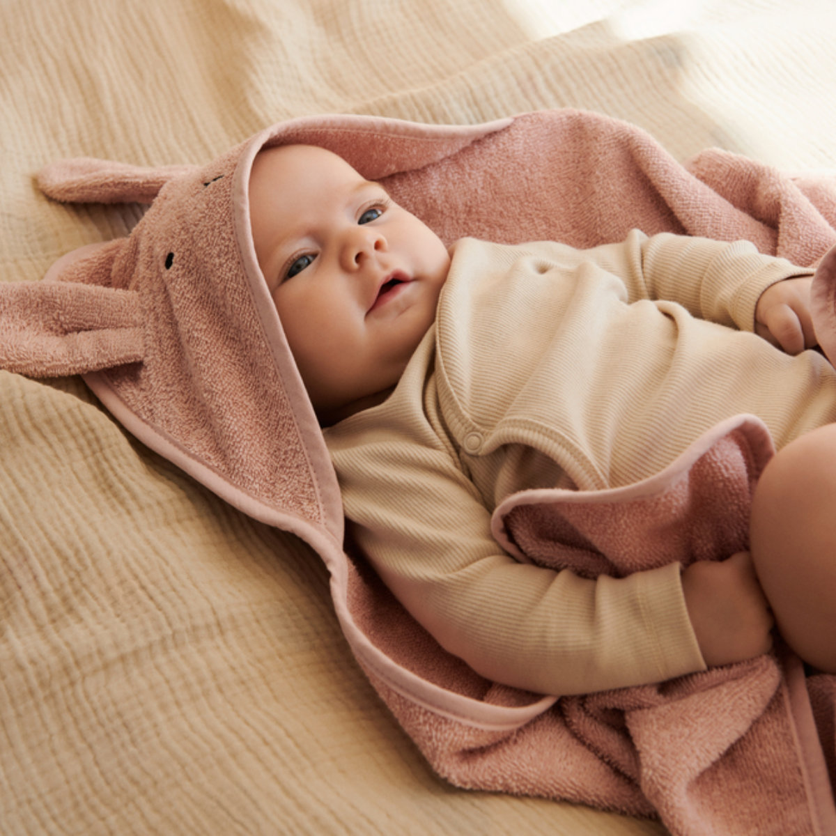 Liewood Albert Baby Badcape met Capuchon