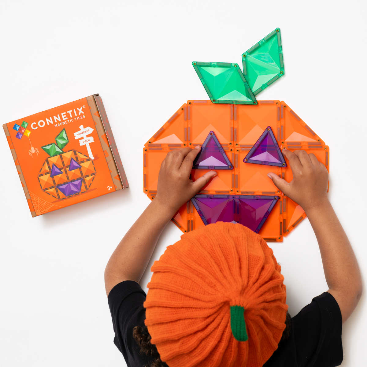 Connetix Magnetische Bouwblokken Halloween Pumpkin Pack – 17 Delig