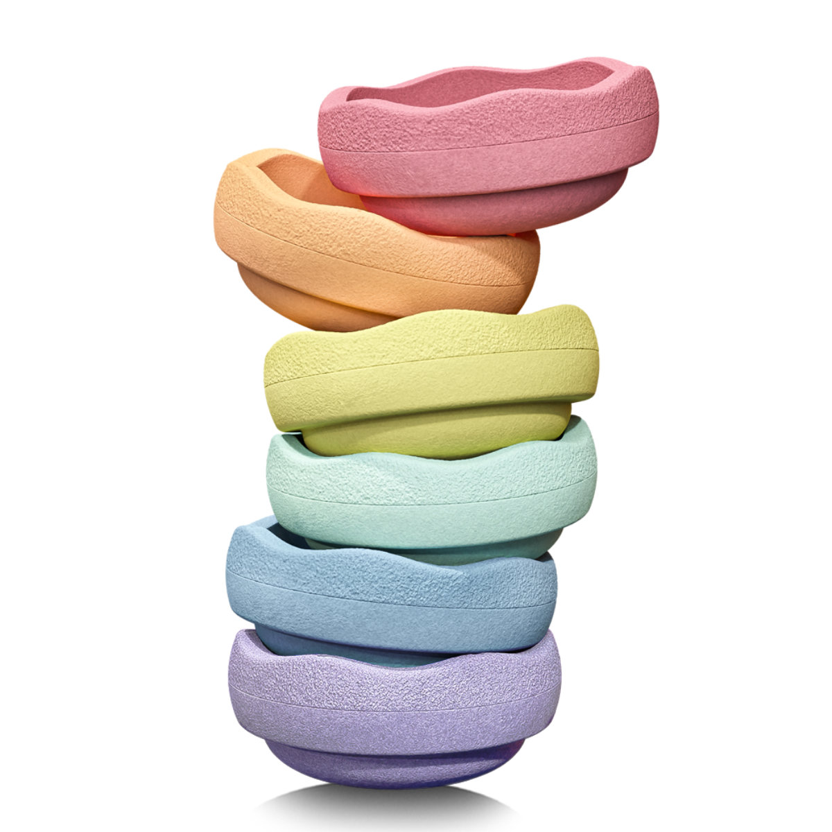 Stapelstein Mini Rainbow Pastel 6 stuks