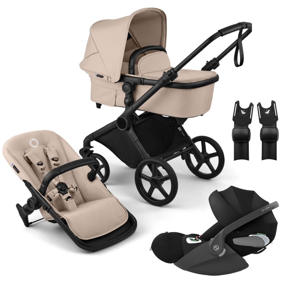 Bugaboo Cub Kinderwagen Set 3 in 1 incl. Cybex Cloud T i-Size Autostoeltje