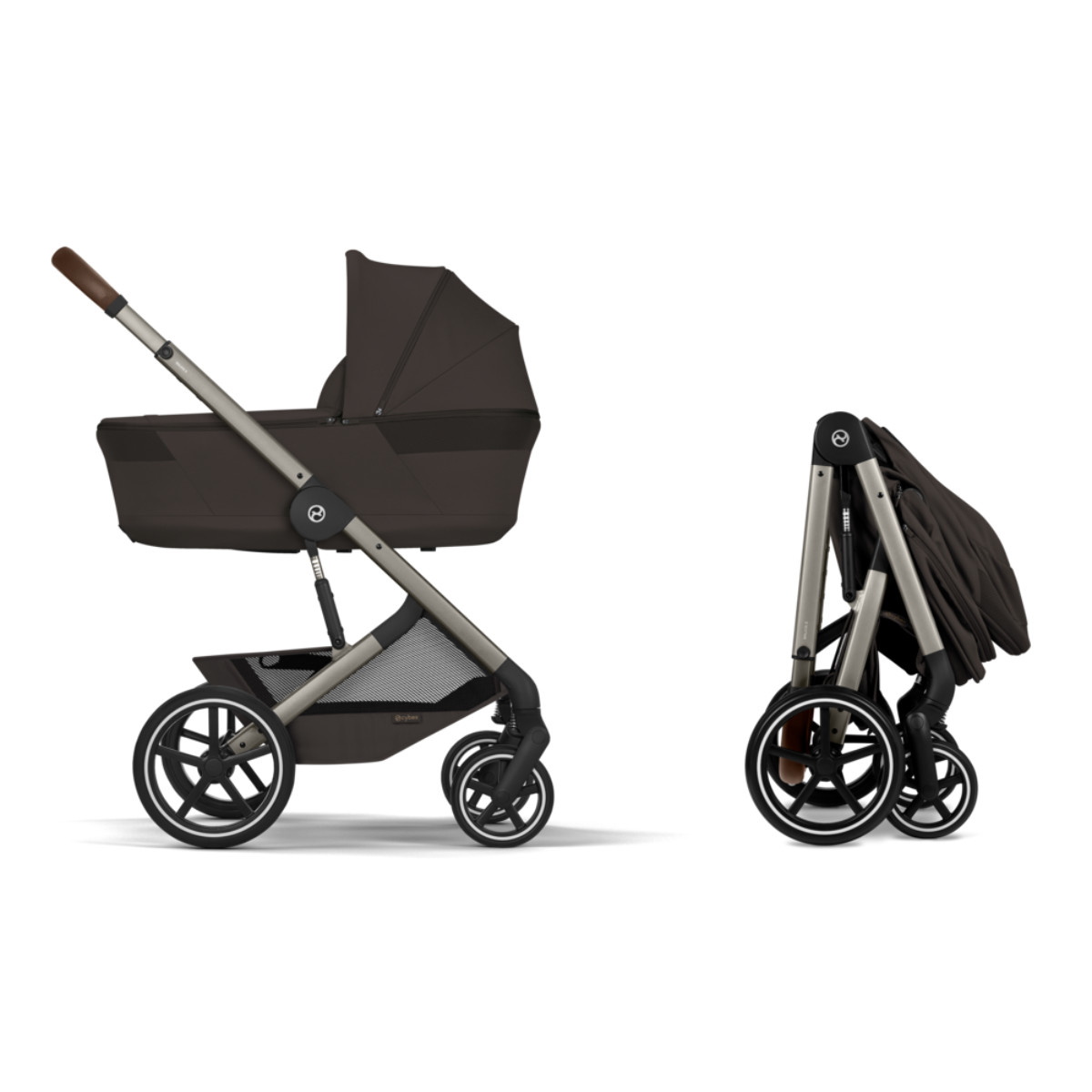 Cybex Balios S Lux 2-in-1 Kinderwagen inkl. Maxi Cosi Coral Slide
