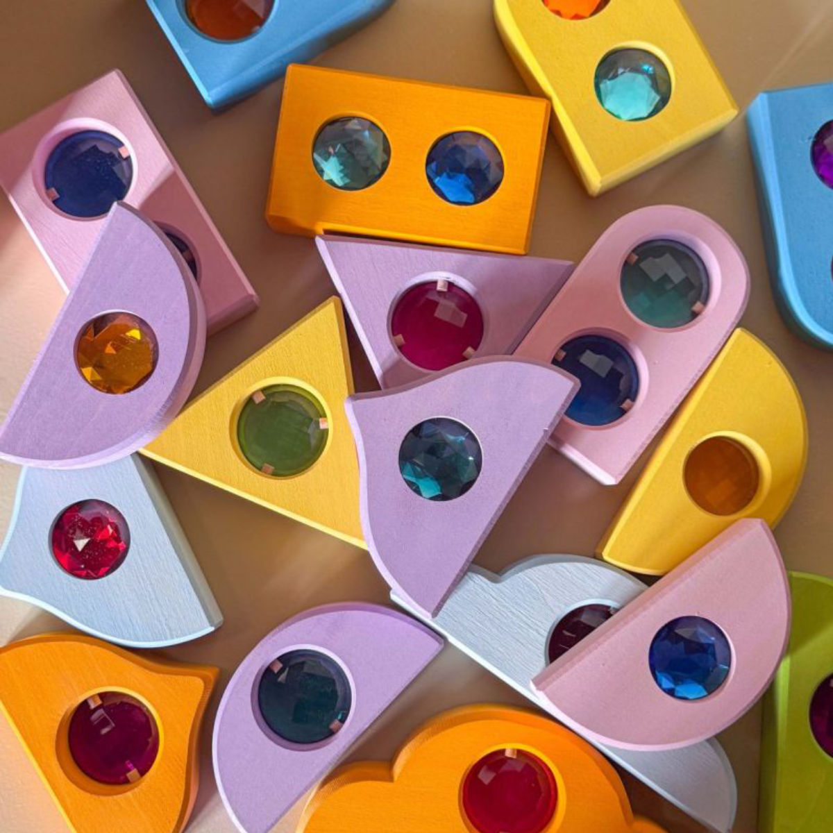 Bauspiel Sprookjesramen Pastel 12-delig