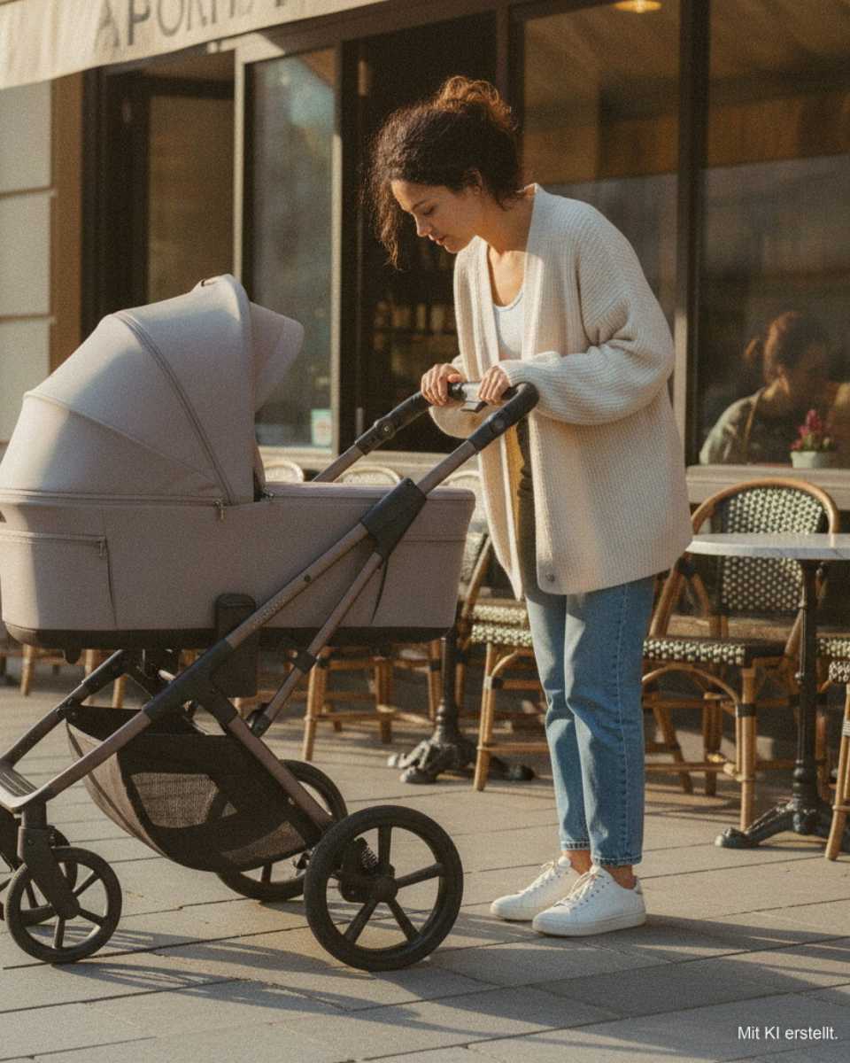 Moon Ciao Fold Combi-Kinderwagen met Opvouwbare Reiswieg