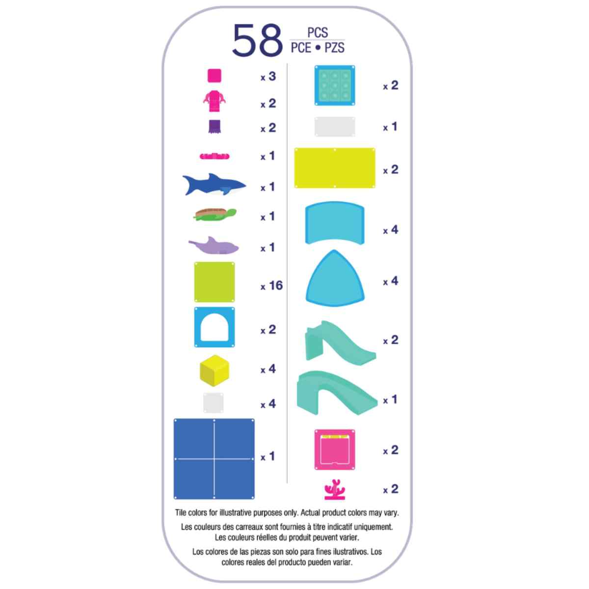 Magna-Tiles Undersea Adventure - 58 delen