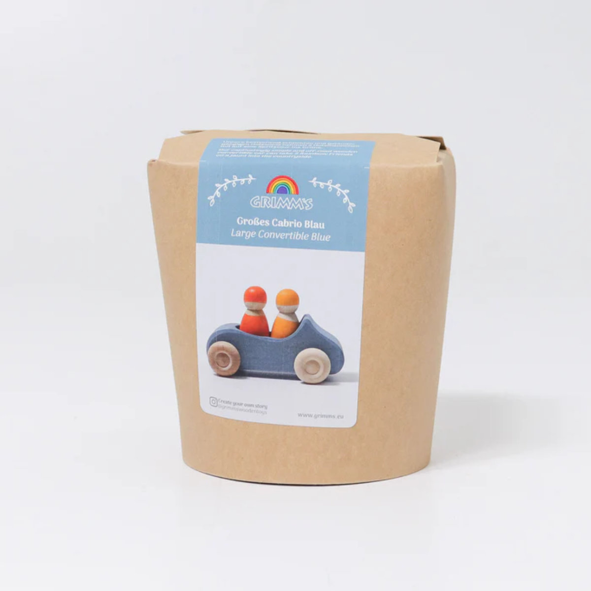 Grimm’s Houten Cabrio Auto met Figuren