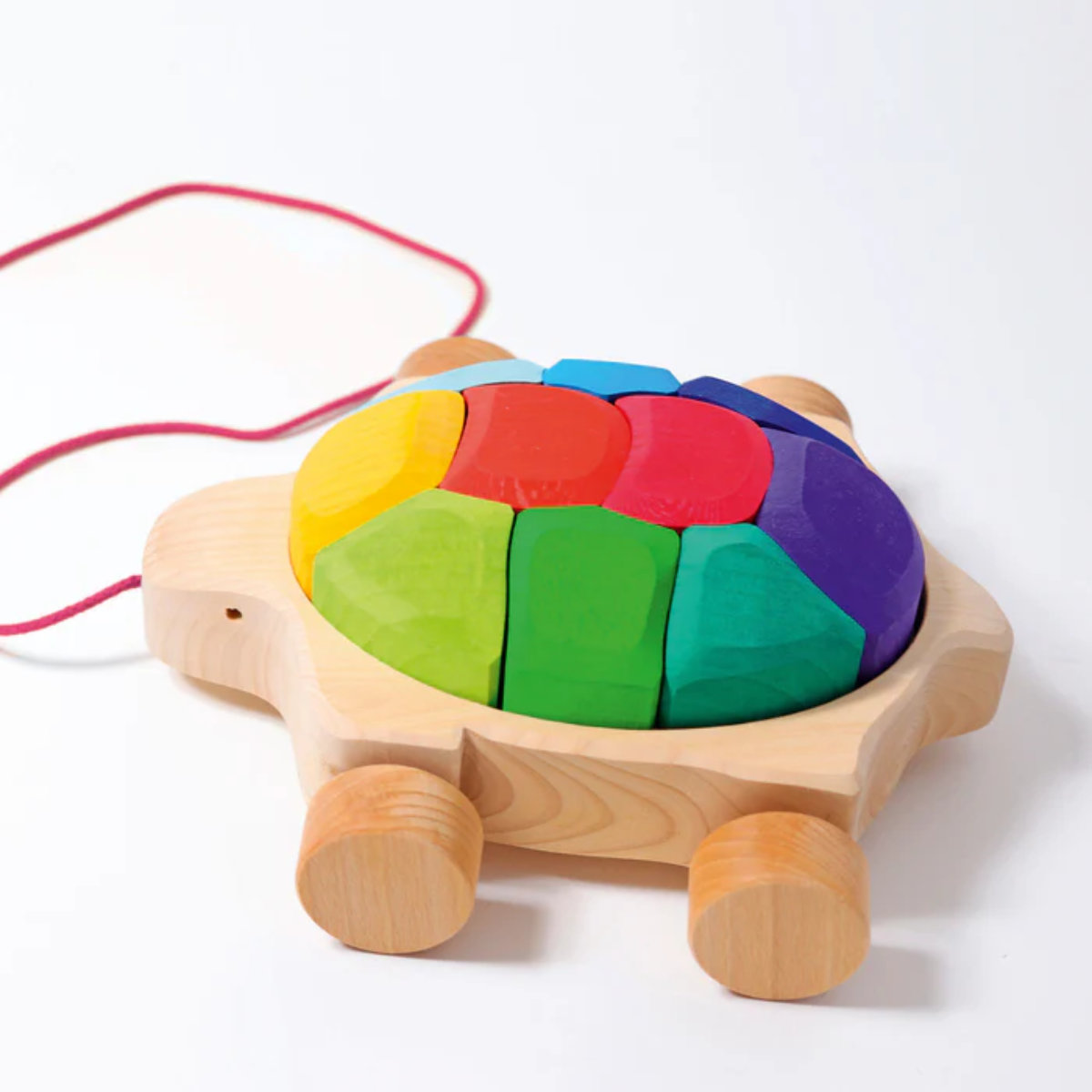 Grimm’s Houten Trekspeelgoed, Regenboog Schildpad
