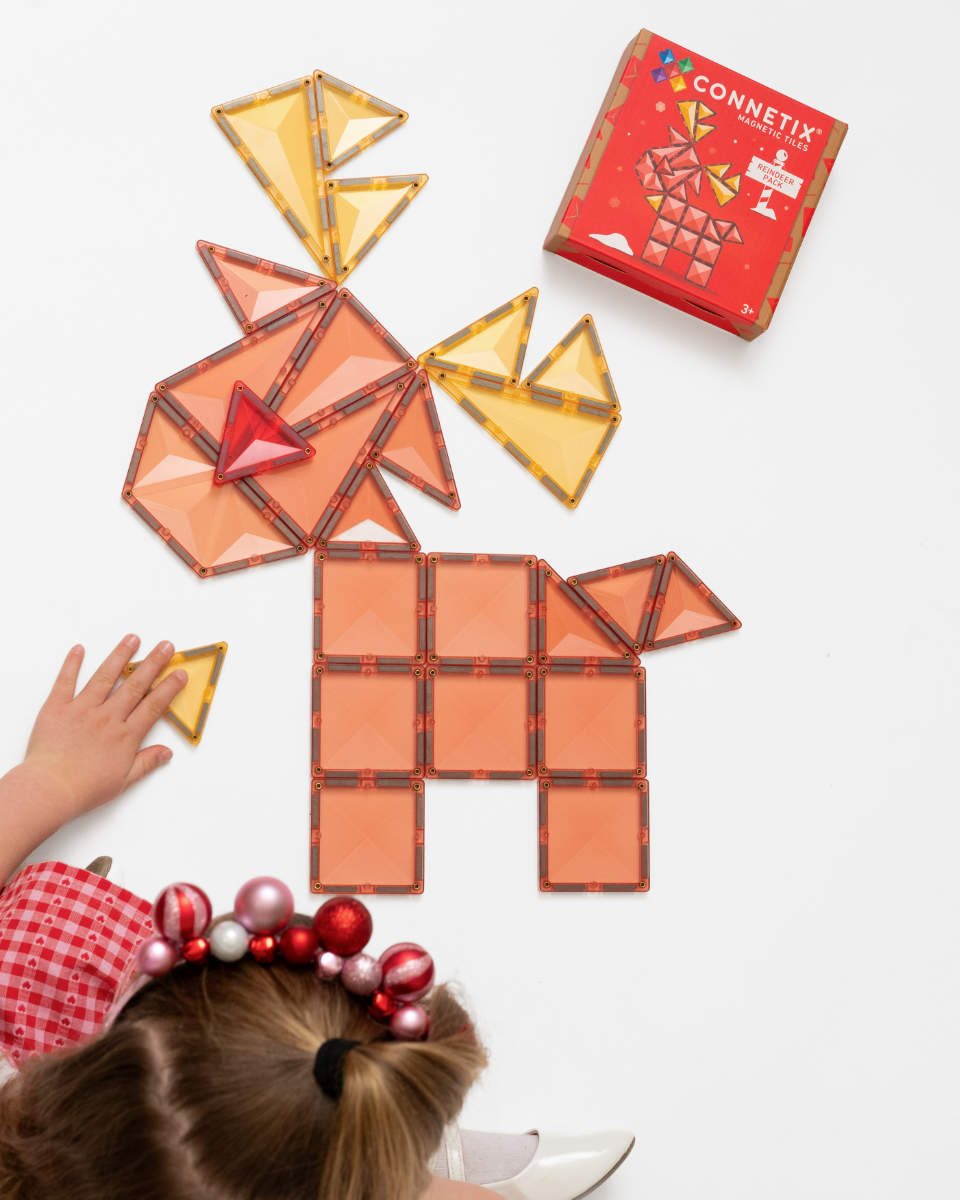 Connetix Magnetische Bouwtegels Kerstrendierset – 25-delig